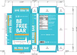 Be Free bar packaging information and box dimensions